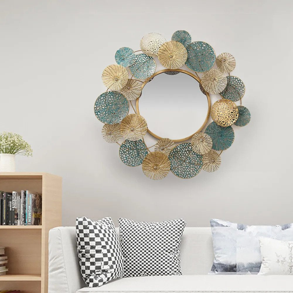 Wall Mirror - Petal Crown Reflection