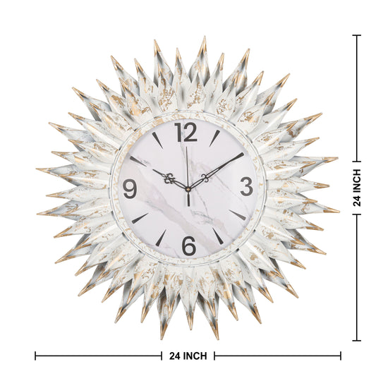 Bronze Spike Majesty Wall Clock
