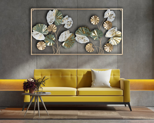 Ivory Leaf Dewdrop Wall Art