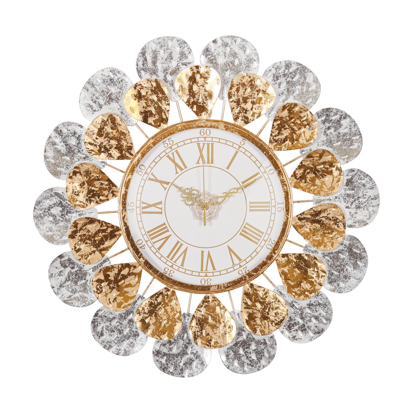 Wall Clock- Daisy Twin-Tone Timepiece