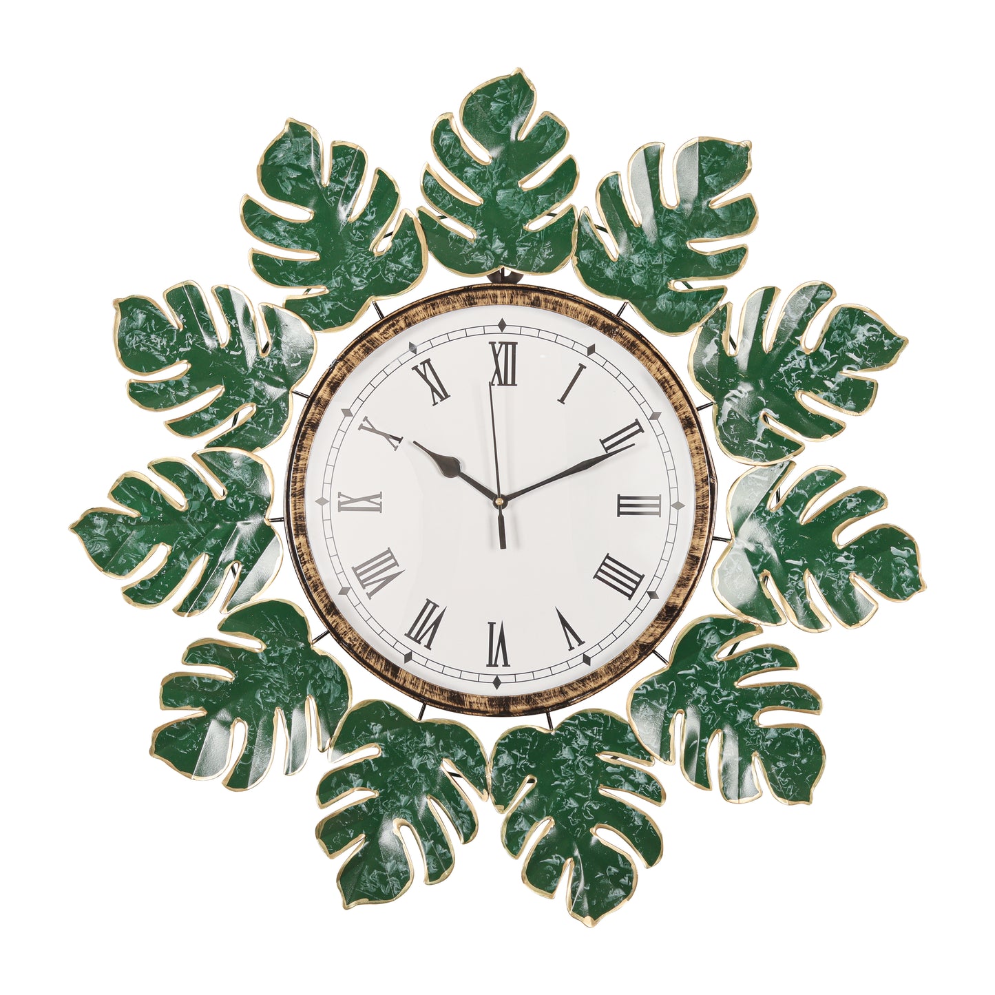 Wall Clock- Monstera Garden Timepiece