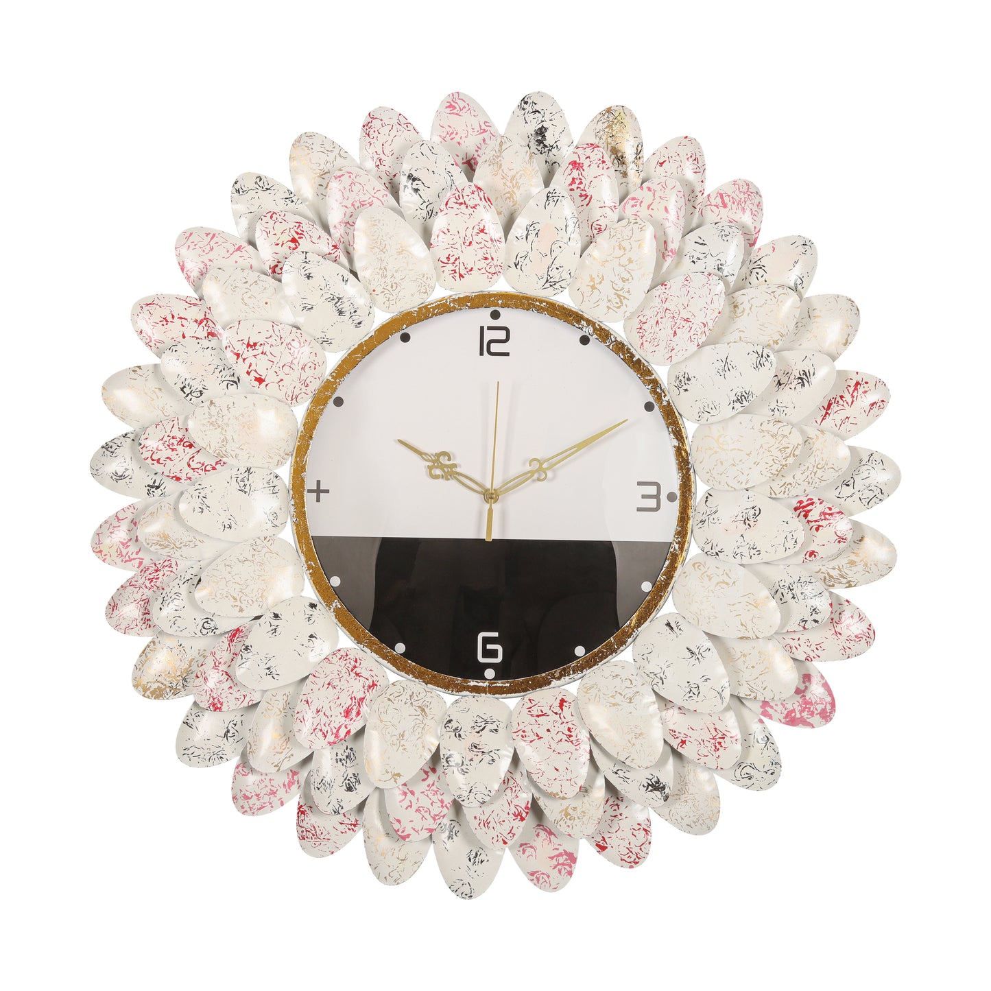 Blush Petal Charm Wall Clock