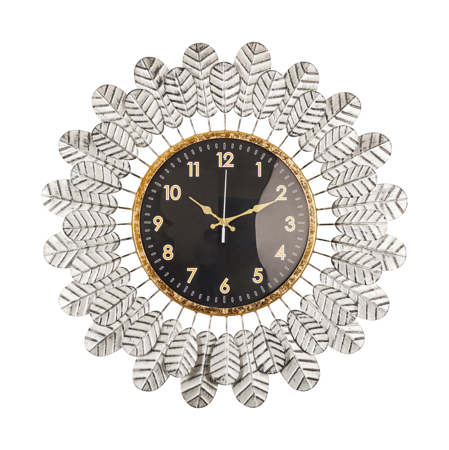 Botanical Arrow Accent Wall Clock