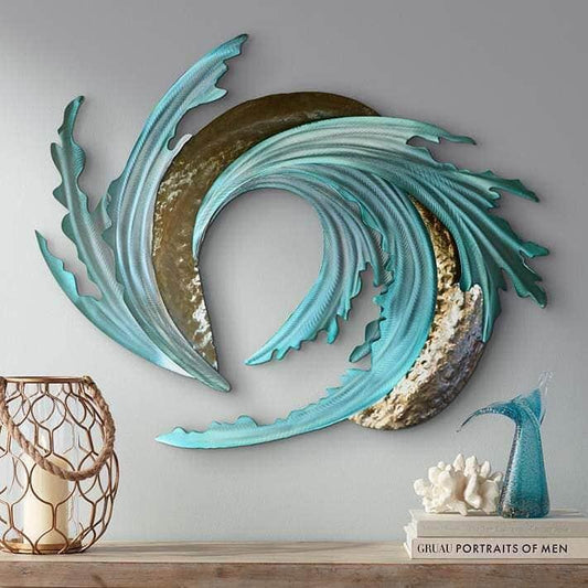 Wall Art - Aqua Serpent Flow