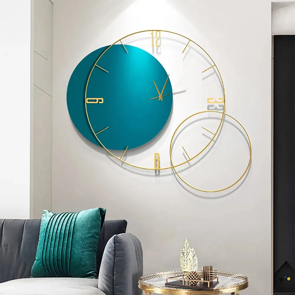 Wall Clock - Lagoon Geometric Compass