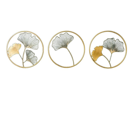 Wall Art - Ginkgo Gold Trio