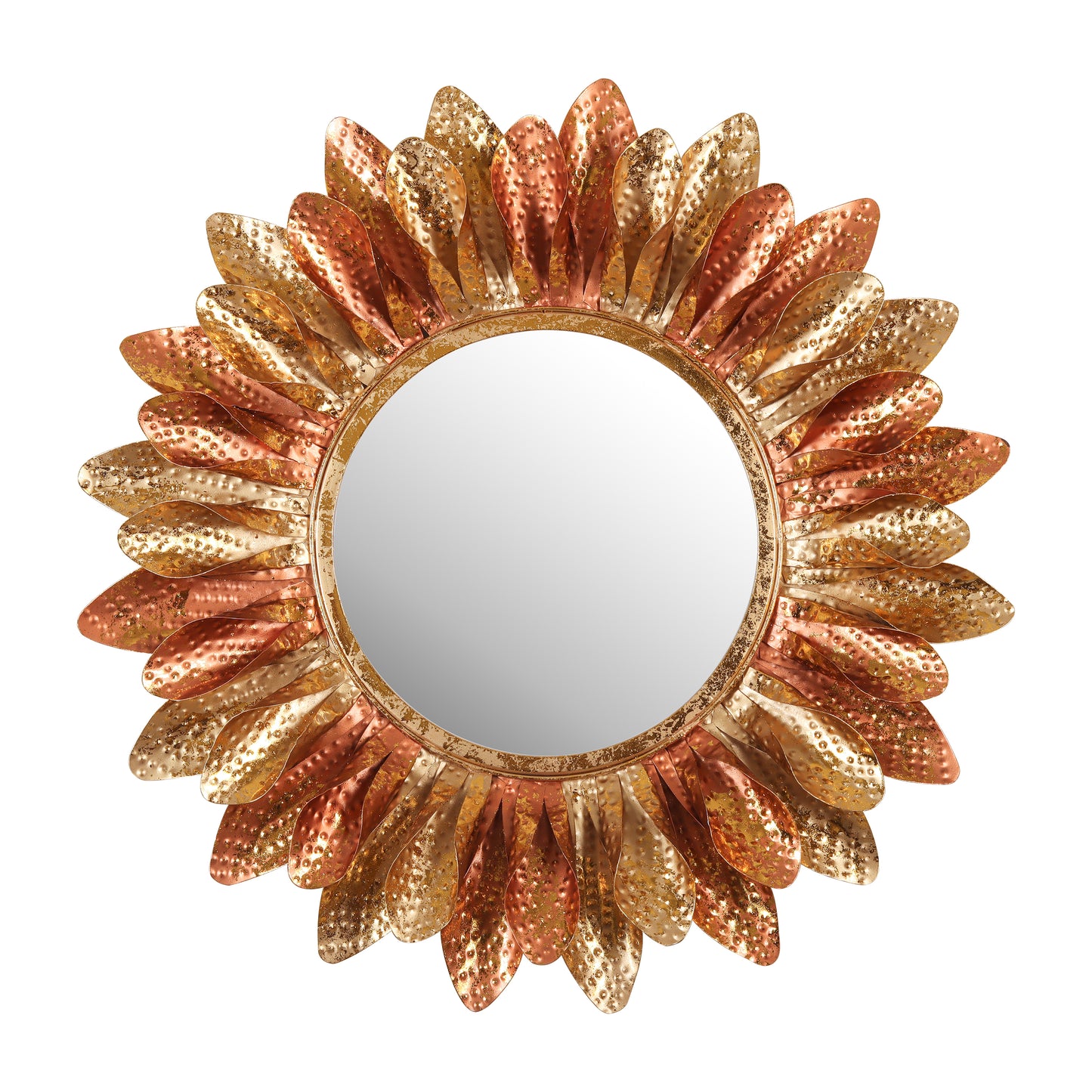 Copper Petal Majesty Wall Mirror