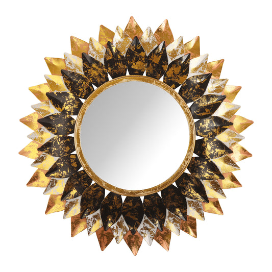 Verdant Leaf Embrace Wall Mirror