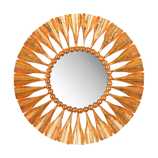 Amber Lotus Tide Wall Mirror