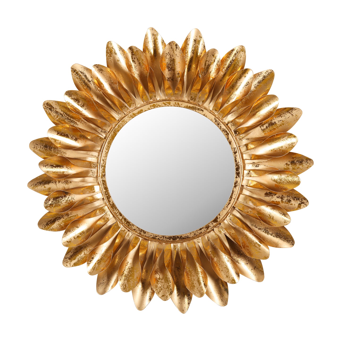 Vintage Gold Blossom Wall Mirror