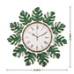 Wall Clock- Monstera Garden Timepiece