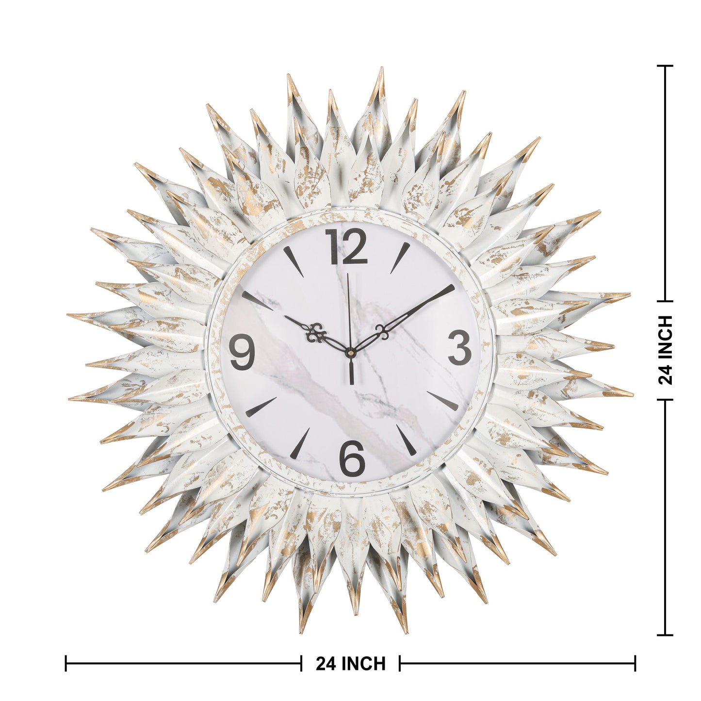 Bronze Spike Majesty Wall Clock
