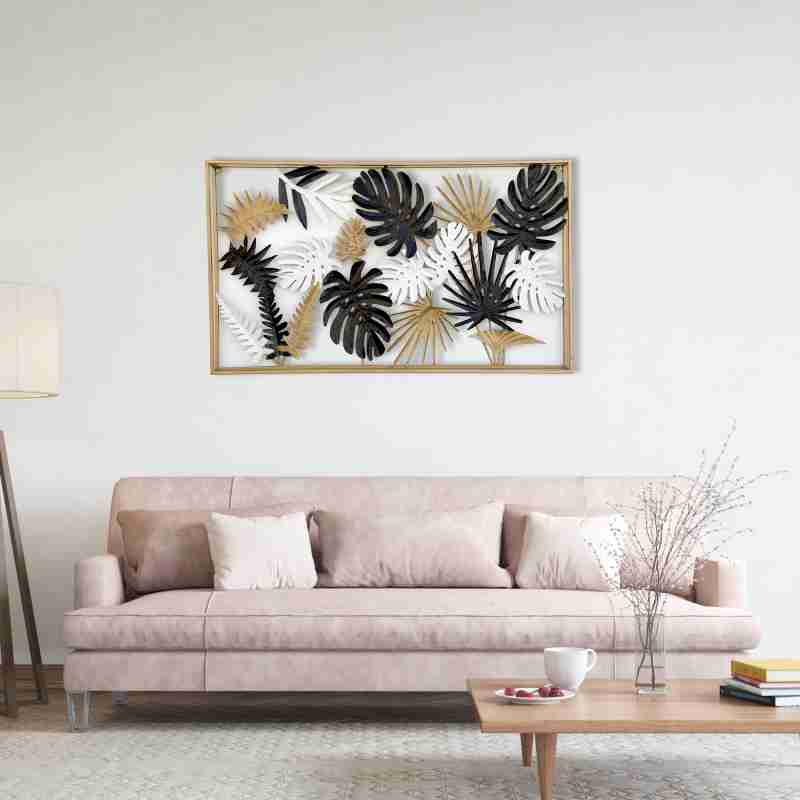 Wall Art - Midnight Monstera Mosaic
