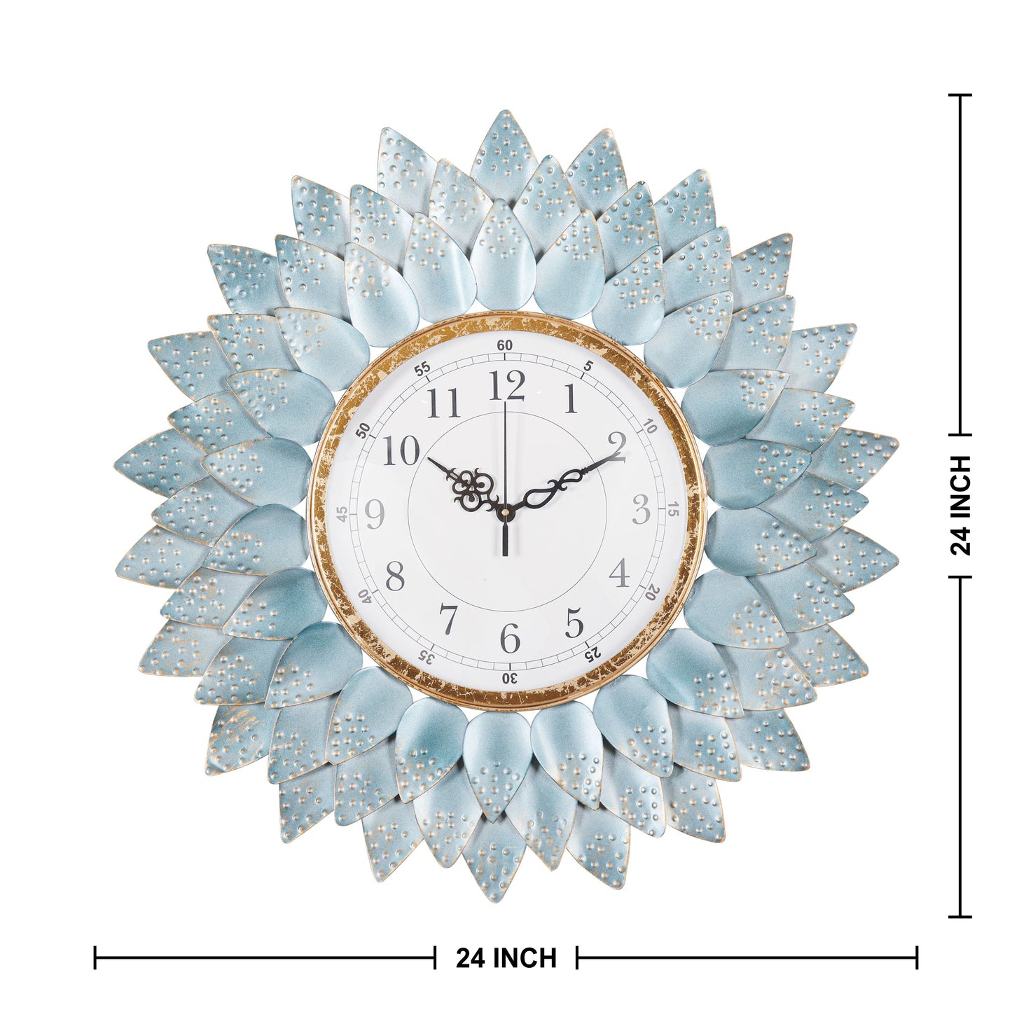 Blue Dew Serenity Wall Clock
