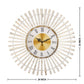 Vintage Petal Halo Wall Clock