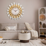 Elegant Teardrop Gold Wall Clock