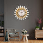 Elegant Teardrop Gold Wall Clock