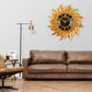 Golden Sunfire Roman Wall Clock