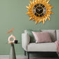 Golden Sunfire Roman Wall Clock