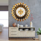 Floral Symphony Copper Wall Clock