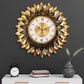 Floral Symphony Copper Wall Clock