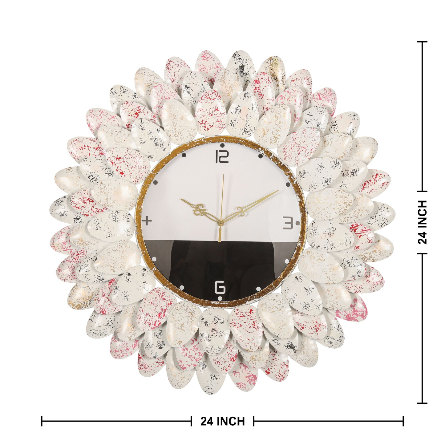 Blush Petal Charm Wall Clock