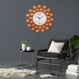 Shell Petal Rustic Wall Clock