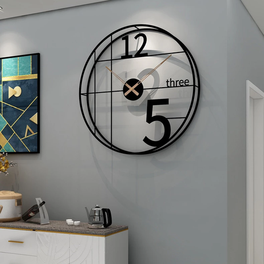 Wall Clock - Obsidian Letters Chronicle
