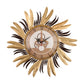 Radiant Leaf Gear Wall Clock