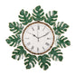 Wall Clock- Monstera Garden Timepiece
