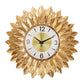 Bronzed Hammered Ray Wall Clock