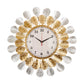 Elegant Teardrop Gold Wall Clock