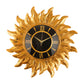 Golden Sunfire Roman Wall Clock