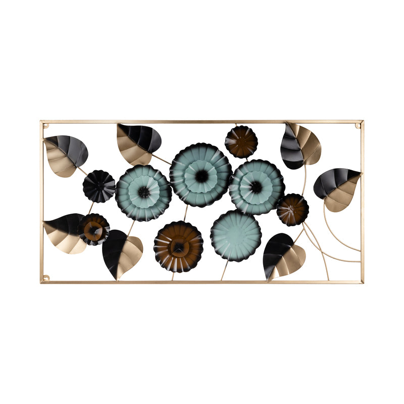 Teal Harmony Blossom Wall Art