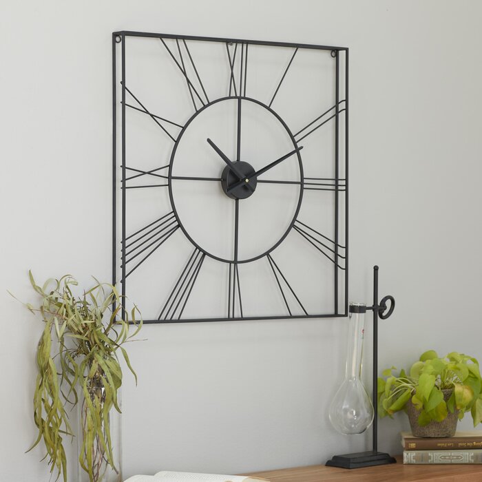 Wall Clock - Obsidian Frame Quarterly