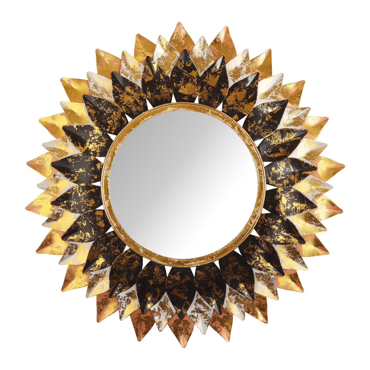 Verdant Leaf Embrace Wall Mirror