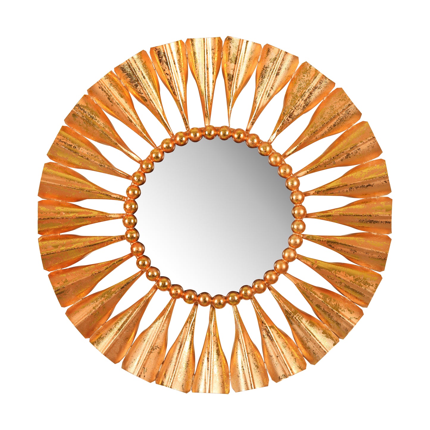 Amber Lotus Tide Wall Mirror
