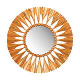Amber Lotus Tide Wall Mirror