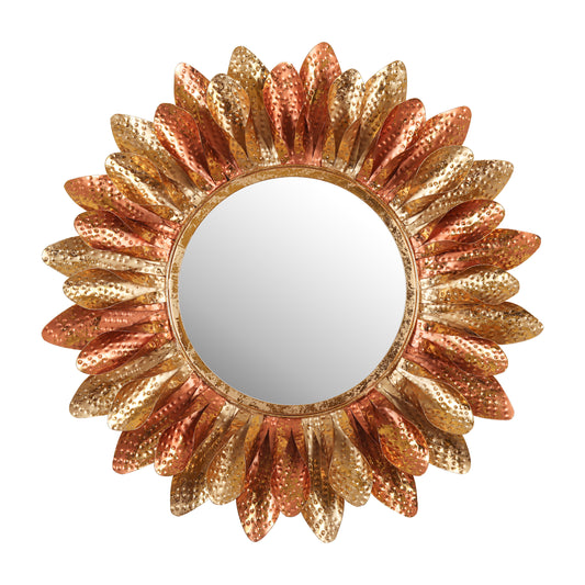 Copper Petal Majesty Wall Mirror