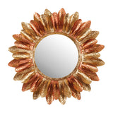 Copper Petal Majesty Wall Mirror