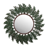 Copper Floral Symphony Wall Mirror