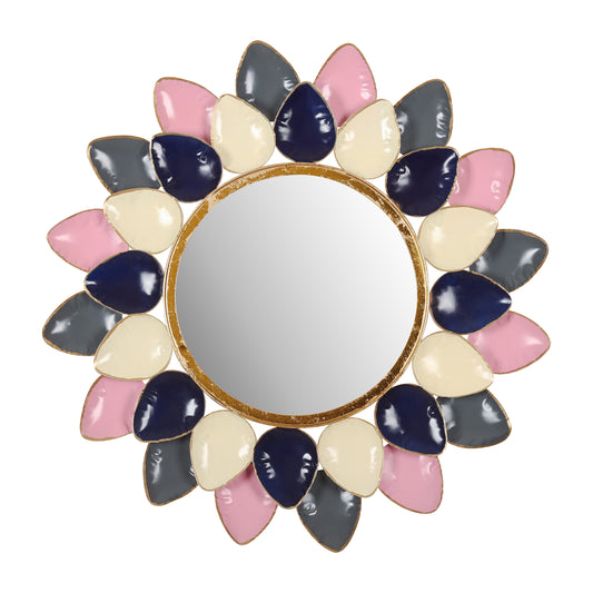 Rustic Shell Petal Wall Mirror