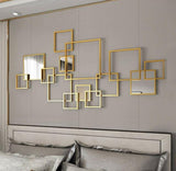 Wall Art - Golden Skyline Grid